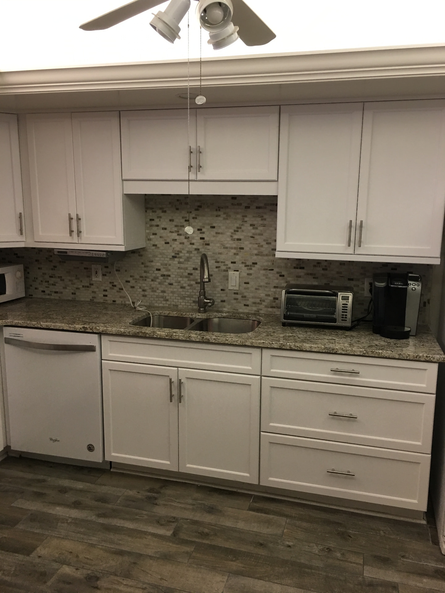 Fort Myers Beach Kitchen Remodel — Mosaic Backsplash & Granite