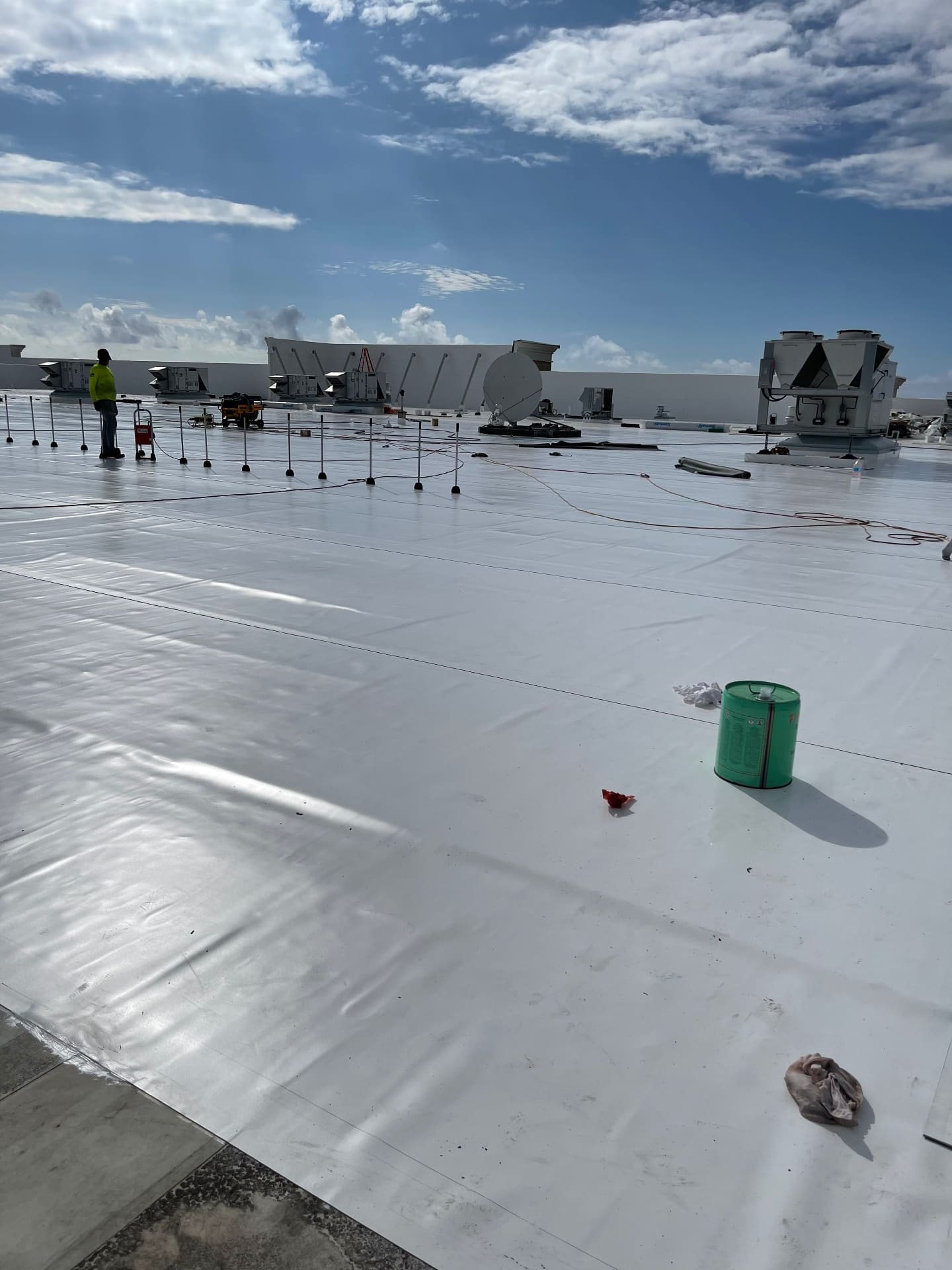 Commercial TPO roofing project completed by Titan Builder & Renovation in Florida